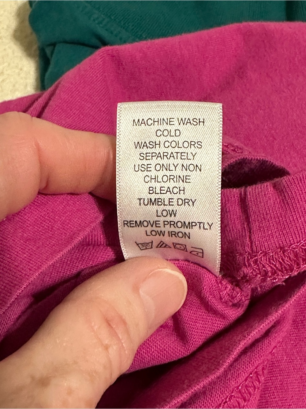 Mock Turtleneck Tops in Teal, Magenta & Green by Woman Within Size 2X. - Picture 6 of 12